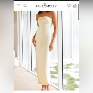 Hello Molly Run To The Top Satin Maxi Dress